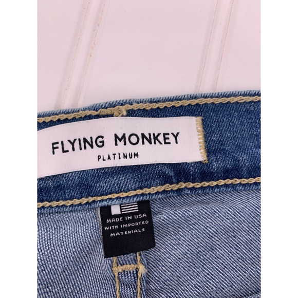 Flying Monkey Platinum Cut-Off Jean Shorts 26 New - Picture 11 of 12